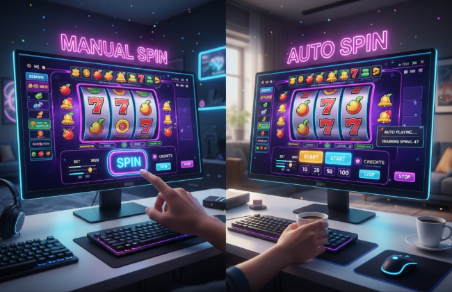 Spin Manual vs Auto slot