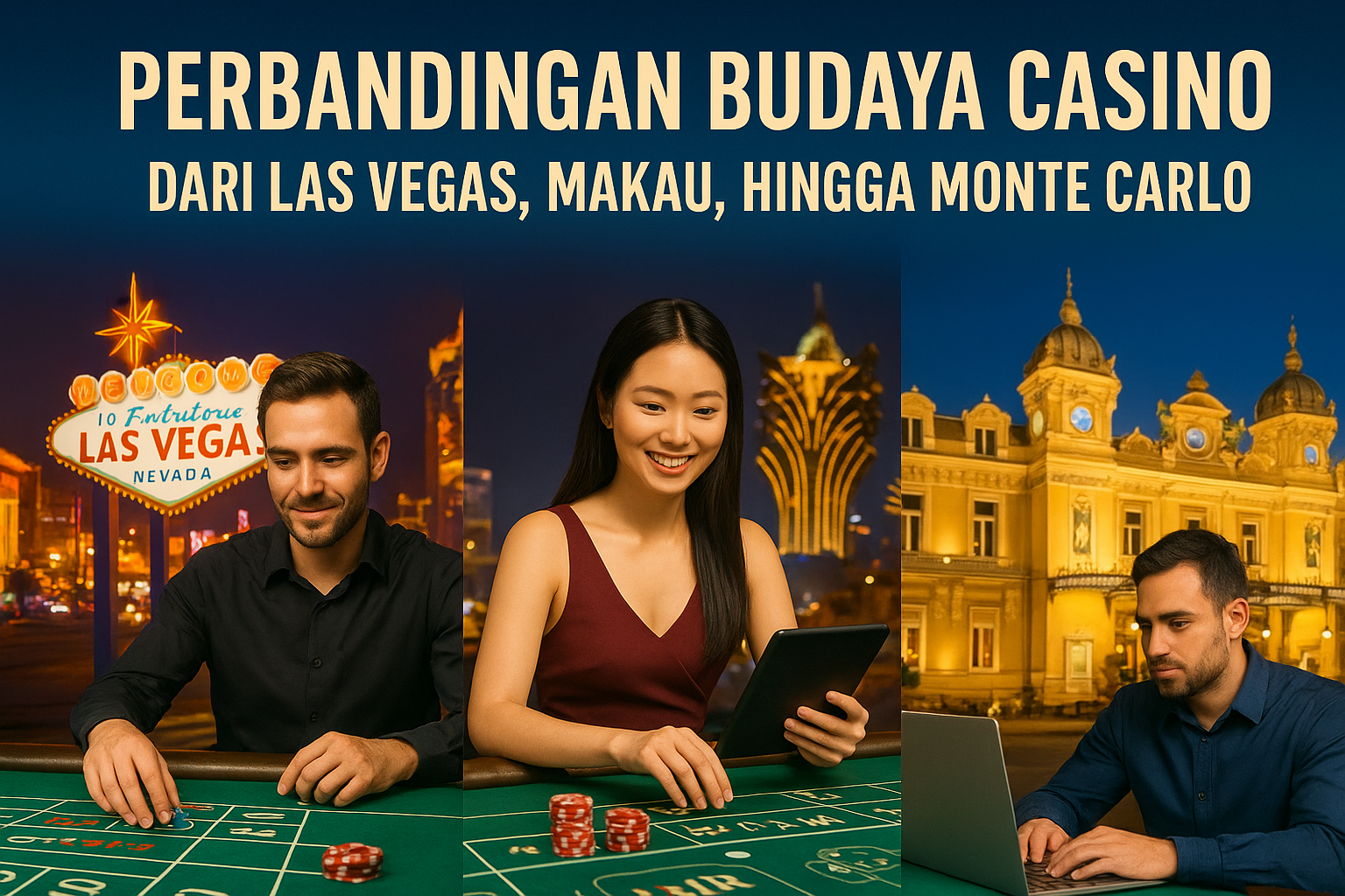 Perbandingan Budaya Casino: Dari Las Vegas, Makau, Hingga Monte Carlo