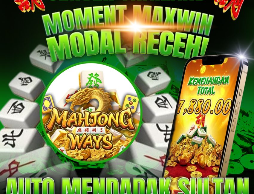 Slot onlline 2025 dengan deposit QRIS server Thailand modal receh moment maxwin Mahjong Ways auto mendadak sultan