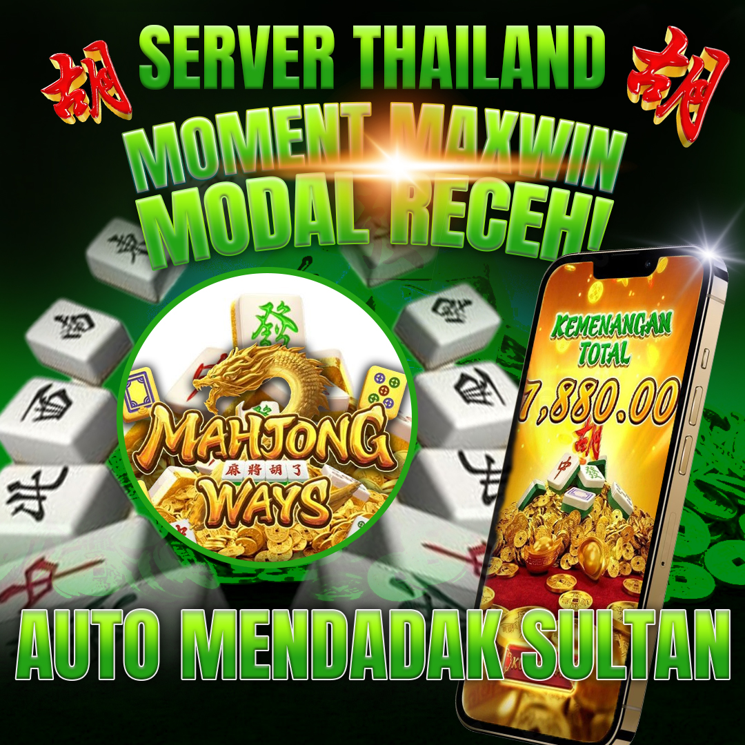 Slot onlline 2025 dengan deposit QRIS server Thailand modal receh moment maxwin Mahjong Ways auto mendadak sultan